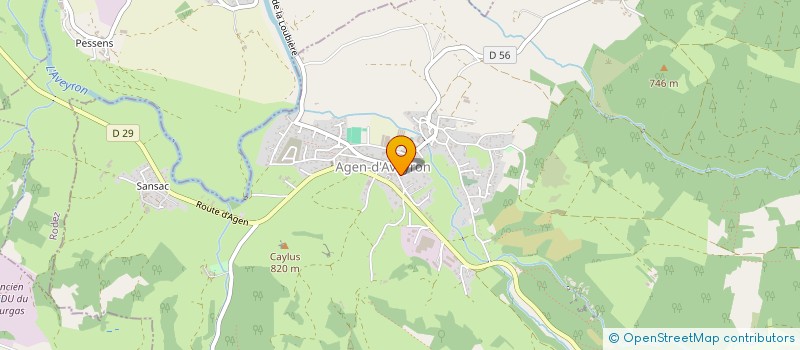 localisation de l'entreprise BURGER TRUCK SASU  AGEN-D'AVEYRON