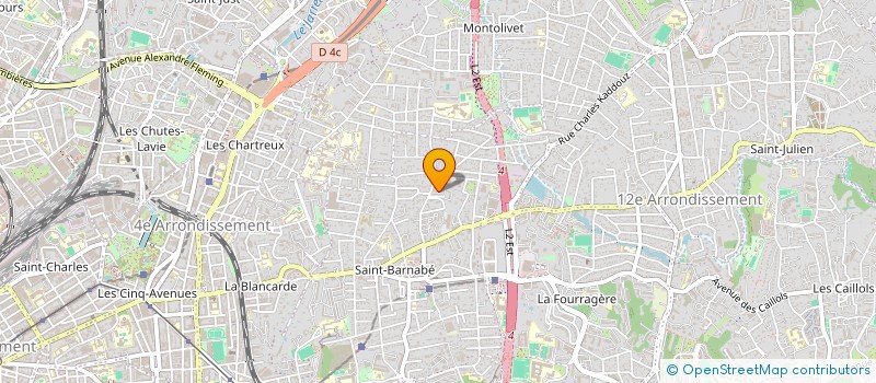 localisation de l'entreprise BURGONDE PROVENCE à MARSEILLE