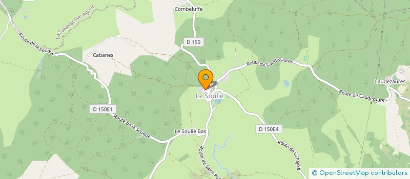 localisation de l'entreprise BURGUET GESTION  LA SALVETAT-SUR-AGOUT