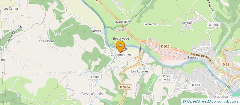 localisation de l'entreprise BURGUIERE  BESSUEJOULS