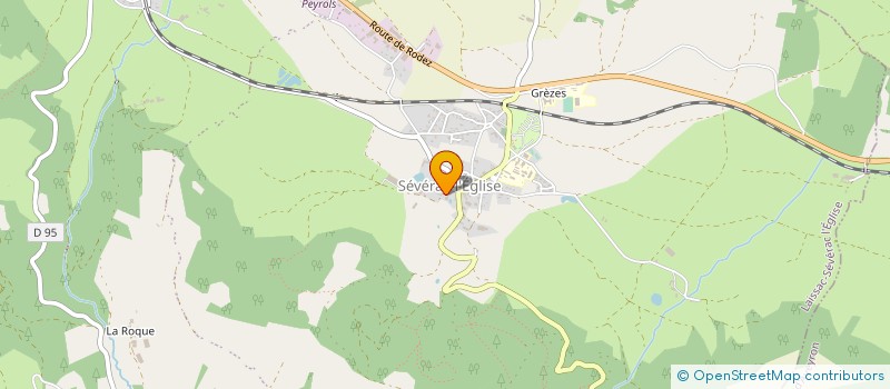 localisation de l'entreprise BURGUIERE  LAISSAC-SEVERAC L'EGLISE