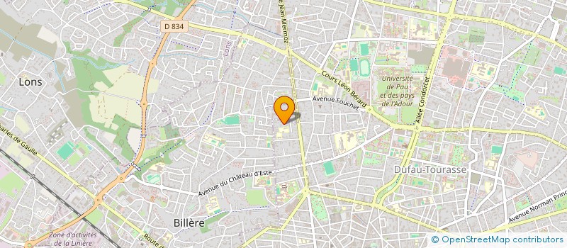 localisation de l'entreprise BURGUNDI à PAU