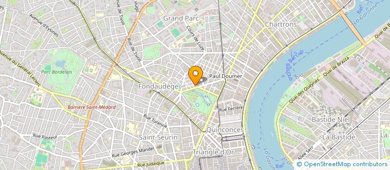 localisation de l'entreprise BURGUNDIA à BORDEAUX