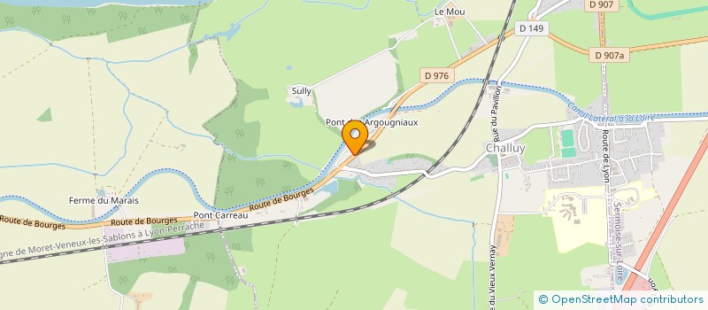 localisation de l'entreprise BURGUNDY GARDEN  CHALLUY