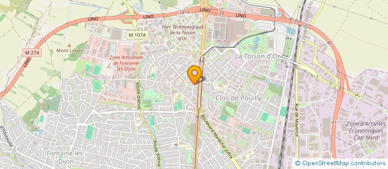 localisation de l'entreprise BURGUNDY INVEST  DIJON