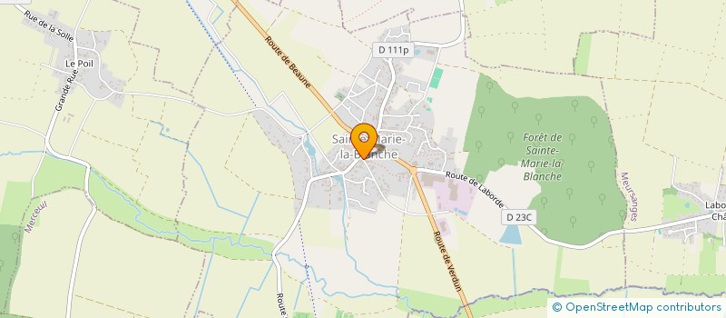 localisation de l'entreprise BURGUNDY REAL ESTATE  SAINTE-MARIE-LA-BLANCHE