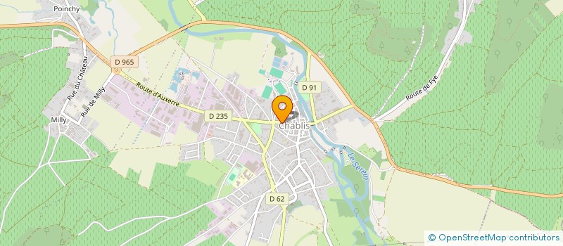 localisation de l'entreprise BURGUNDY TRAVEL  CHABLIS