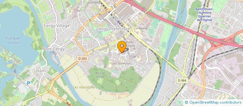 localisation de l'entreprise BURINFO SYSTEMES  CERGY