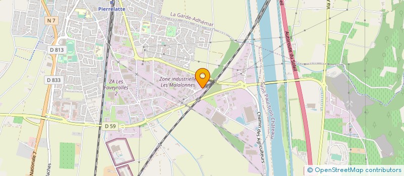 localisation de l'entreprise BURINTER COMMUNICATION  PIERRELATTE