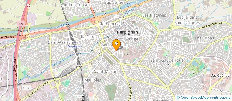 localisation de l'entreprise BURJO  PERPIGNAN