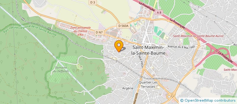 localisation de l'entreprise BURKINABEDUC' à SAINT-MAXIMIN-LA-SAINTE-BAUME