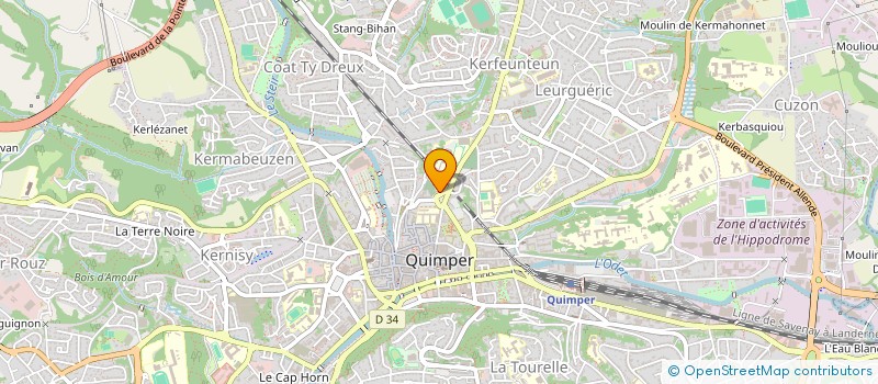 localisation de l'entreprise BURKINACTION à QUIMPER