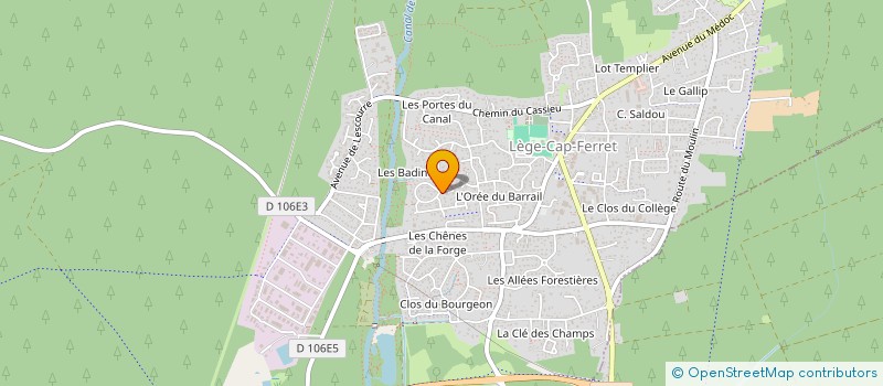 localisation de l'entreprise BURLAT LEMMET INVESTISSEMENTS  LEGE-CAP-FERRET