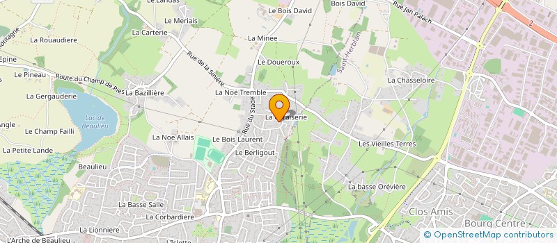 localisation de l'entreprise BURLOT DAVID à COUERON