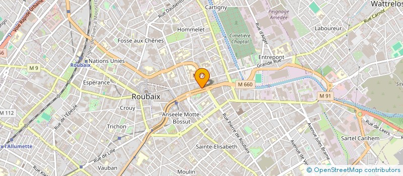 localisation de l'entreprise BURN OUT  ROUBAIX