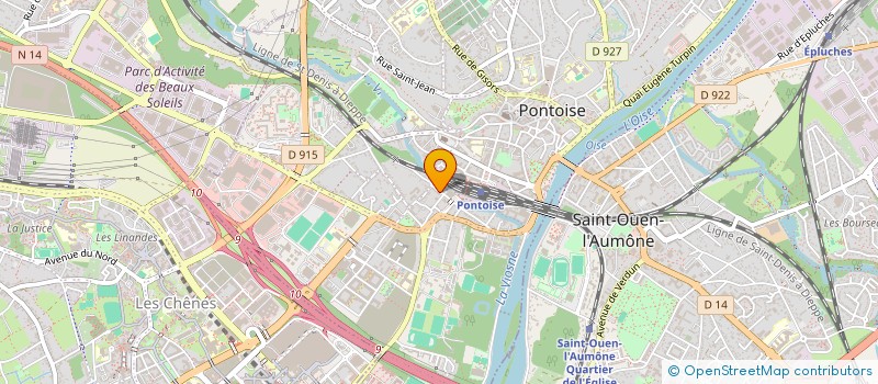 localisation de l'entreprise BURN OUT PROD  PONTOISE