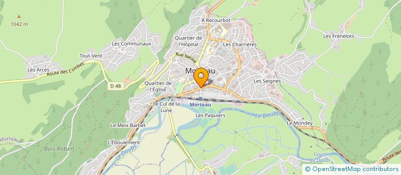 localisation de l'entreprise BURN'S à MORTEAU