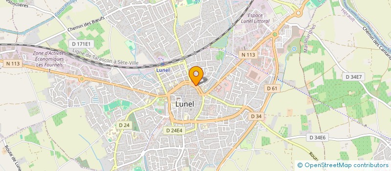 localisation de l'entreprise BURN'S  LUNEL