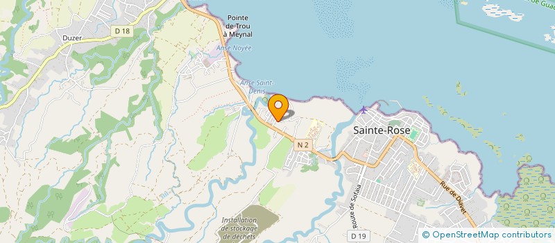 localisation de l'entreprise BURNER SANTE SELAS à SAINTE-ROSE