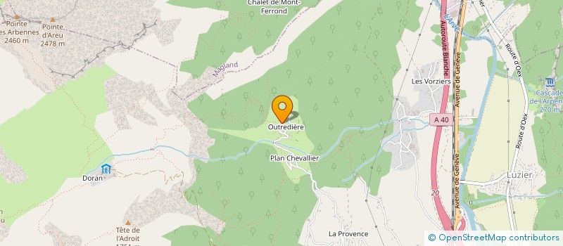 localisation de l'entreprise BURNIER SERVICES  SALLANCHES