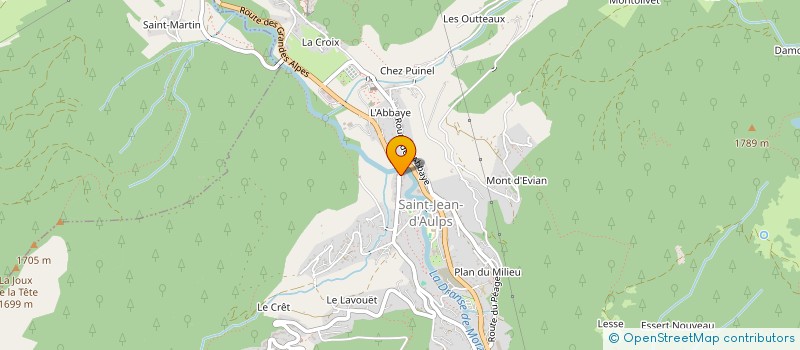 localisation de l'entreprise BURNIER VIANNEY ET FREDERIC  SAINT-JEAN-D'AULPS