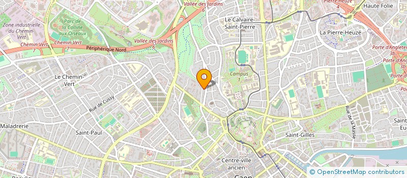 localisation de l'entreprise BURNING BRIGHT à CAEN