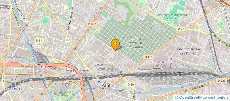 localisation de l'entreprise BURNING MAN  PANTIN