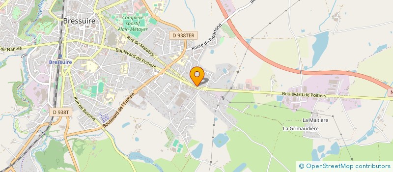 localisation de l'entreprise BURO 210  BRESSUIRE