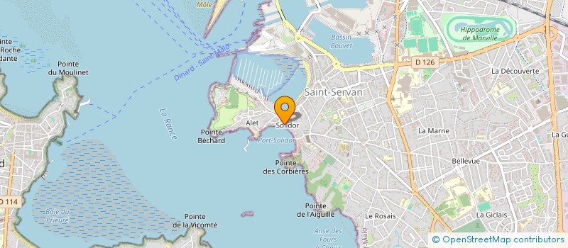 localisation de l'entreprise BURO  SAINT-MALO