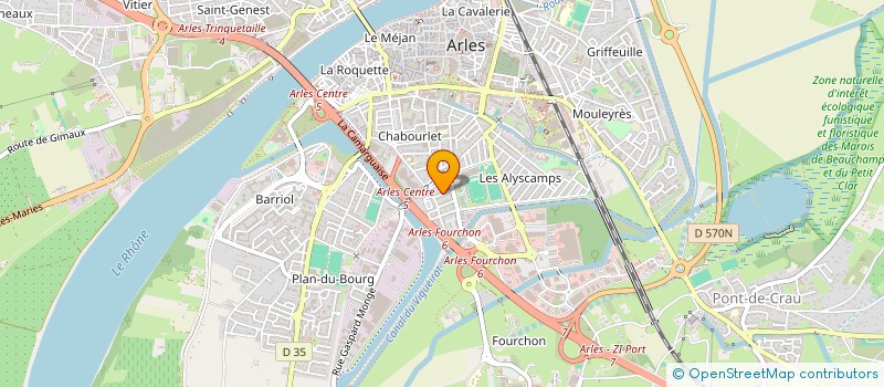 localisation de l'entreprise BURO à ARLES