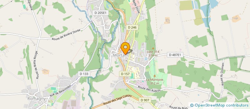 localisation de l'entreprise BURO BOCAGE - PLATEFORME DE CREATIONS NORMANDE  MORTAIN-BOCAGE