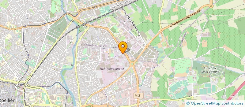 localisation de l'entreprise BURO CITY à MONTPELLIER