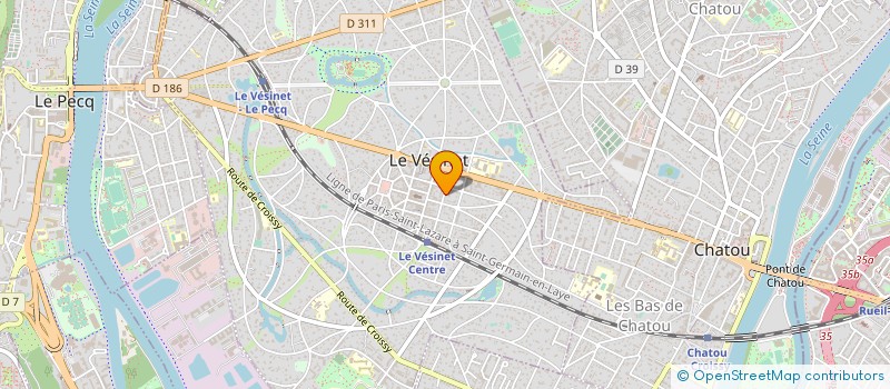 localisation de l'entreprise BURO-CONSEIL à LE VESINET