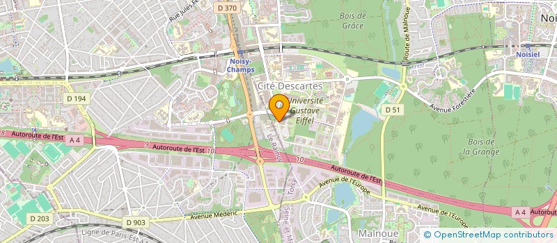 localisation de l'entreprise BURO'NOMADE à CHAMPS-SUR-MARNE
