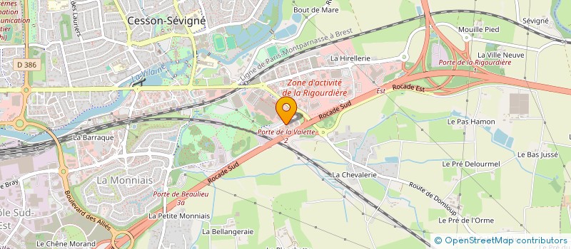 localisation de l'entreprise BURO OUEST à CESSON-SEVIGNE