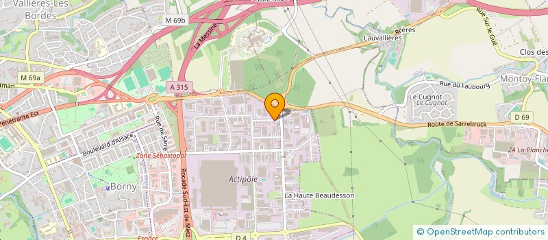 localisation de l'entreprise BURO PRESTATIONS SARL à METZ