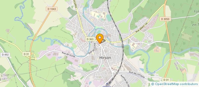 localisation de l'entreprise BURO-TECH  HIRSON