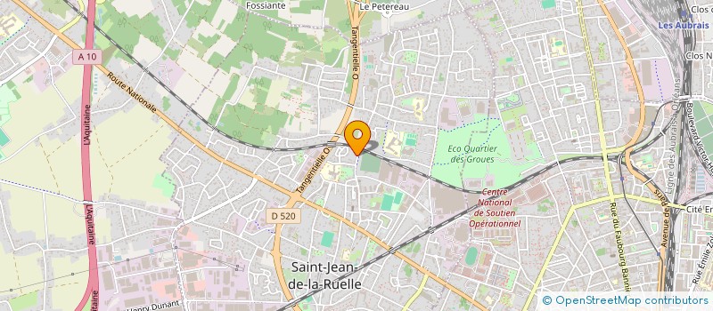 localisation de l'entreprise BURO-TEL SERVICE à SAINT-JEAN-DE-LA-RUELLE