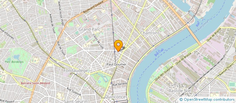 localisation de l'entreprise BURO TOP à BORDEAUX