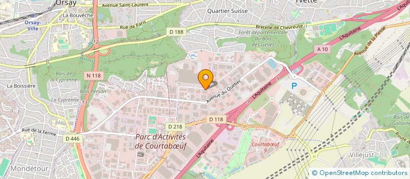 localisation de l'entreprise BURO TRANSIT à VILLEBON-SUR-YVETTE