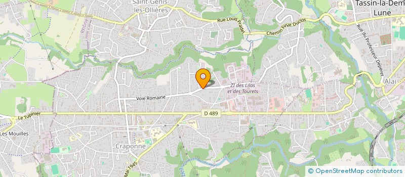 localisation de l'entreprise BURO2JR  CRAPONNE