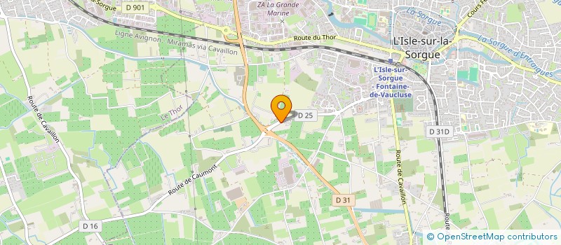 localisation de l'entreprise BURO84 à L'ISLE-SUR-LA-SORGUE