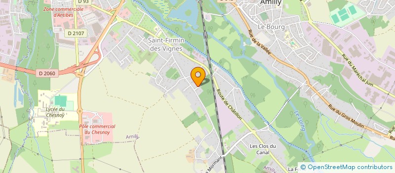 localisation de l'entreprise BUROAPROS à AMILLY