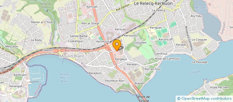 localisation de l'entreprise BUROCEAN DIFFUSION  LE RELECQ-KERHUON