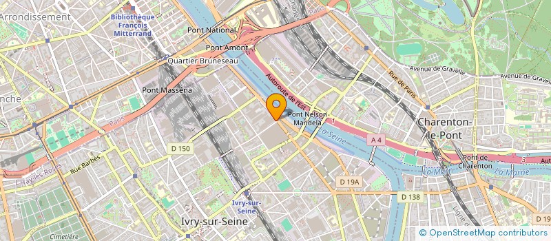 localisation de l'entreprise BUROCIRCA à IVRY-SUR-SEINE