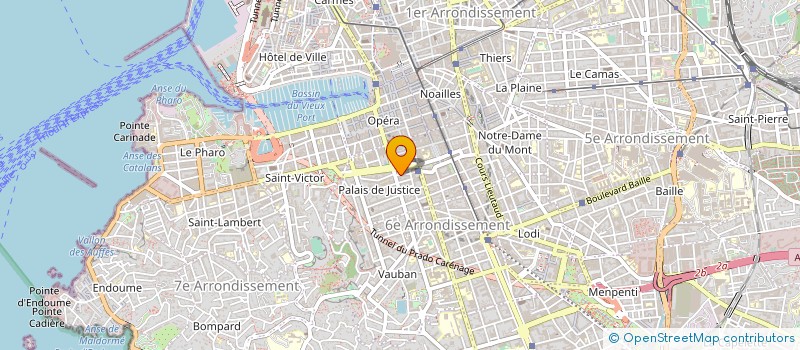 localisation de l'entreprise BUROCLEAN à MARSEILLE