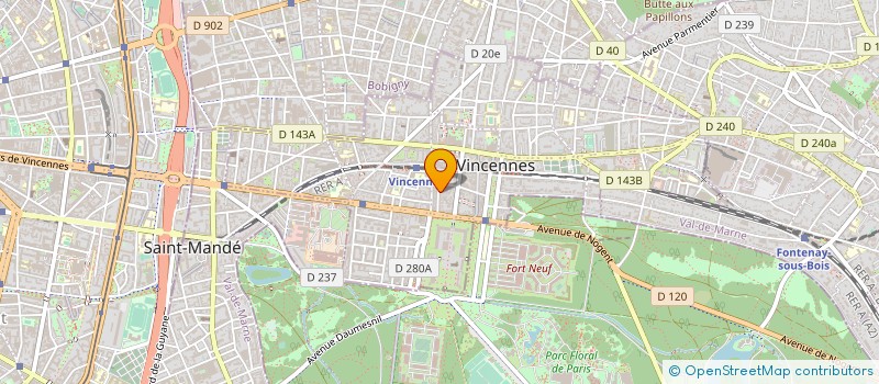 localisation de l'entreprise BUROCOM SERVICE à VINCENNES