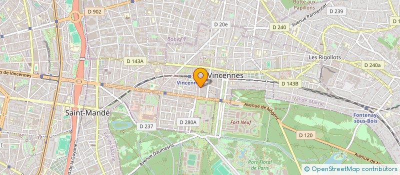 localisation de l'entreprise BUROCOM SERVICE INGENIERIE à VINCENNES