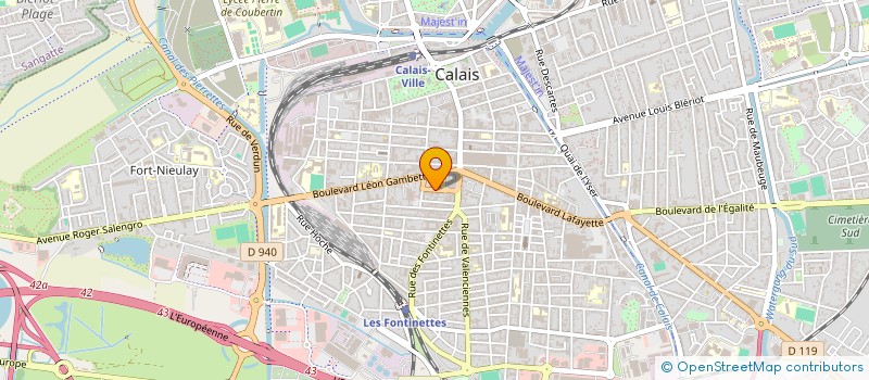 localisation de l'entreprise BURODIFF  CALAIS