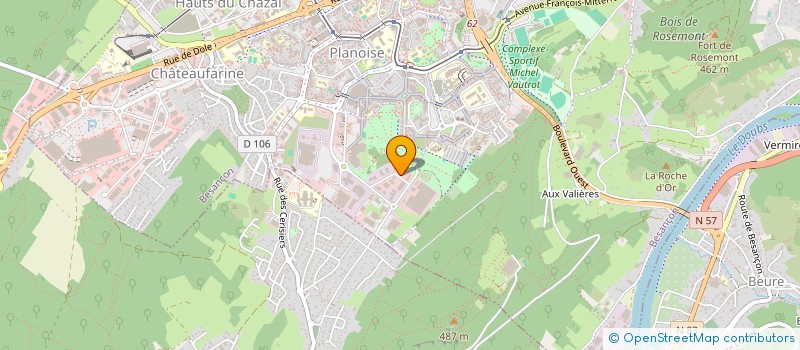 localisation de l'entreprise BUROINFO  BESANCON